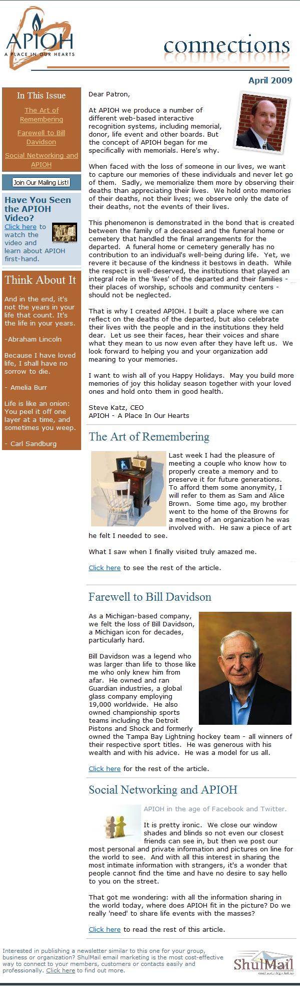 Connections - April 2009 connections-april-2009